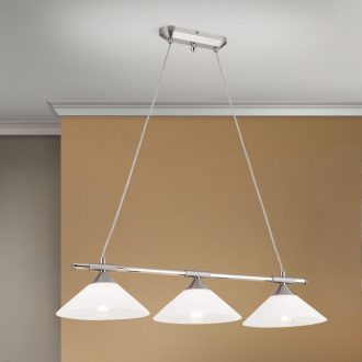 ARTDESIGN modern függőlámpa, szatén nikkel, 74 cm