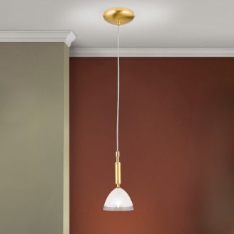 OPALDESIGN modern függőlámpa, matt arany, Ø10 cm