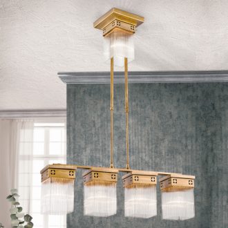 ART QUATRO szecessziós függőlámpa, ötös