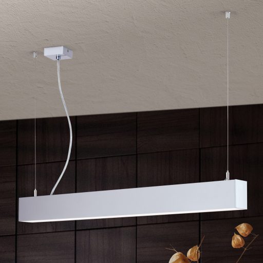 BROOKLYN modern LED függőlámpa , alumínium, 2000lm, szögletes, 86x6 cm ,3000K