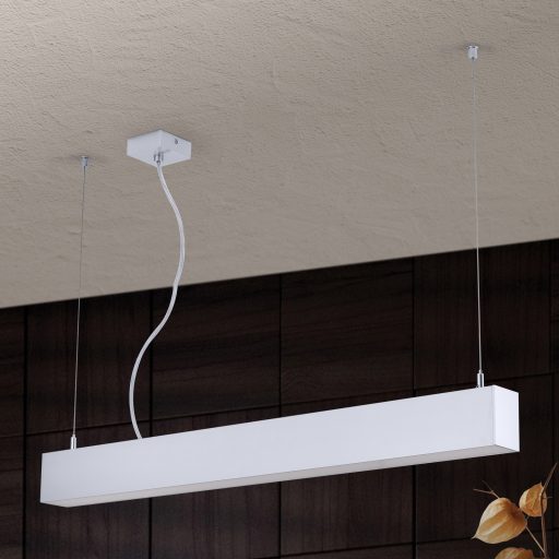 BROOKLYN modern LED függőlámpa , alumínium, 2000lm, szögletes, 86x6 cm ,3000K