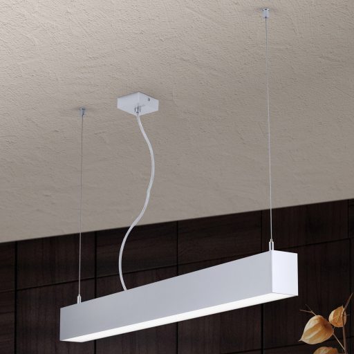 BROOKLYN modern LED függőlámpa , alumínium, 2000lm, szögletes, 86x6 cm ,4000K