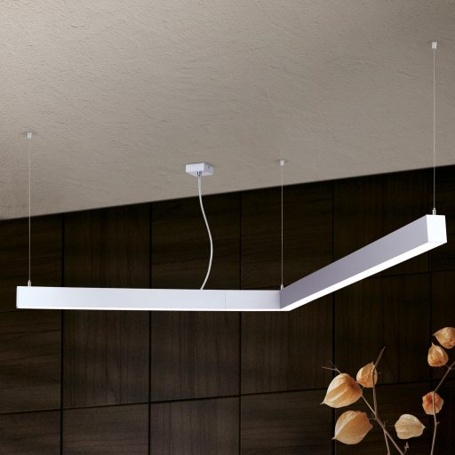BROOKLYN modern LED függőlámpa , alumínium, 1300lm, szögletes, 30x30 cm ,3000K