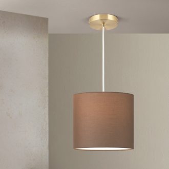   SHADE modern függőlámpa, matt sárgaréz, közepes méret, Ø25 cm