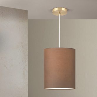  SHADE modern függőlámpa, matt sárgaréz, nagy méret, Ø33 cm