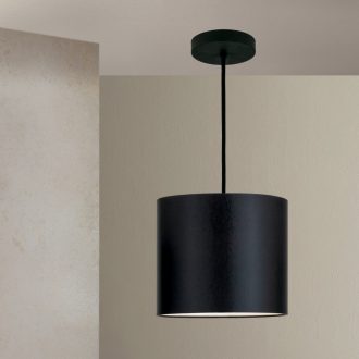 SHADE modern függőlámpa, fekete, közepes méret, Ø25 cm