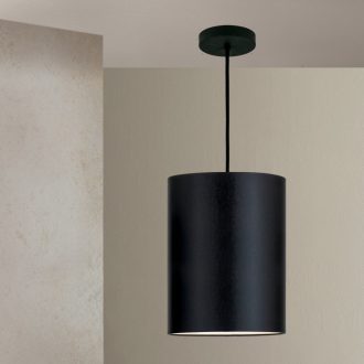 SHADE modern függőlámpa, fekete, nagy méret, Ø33 cm