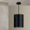 SHADE modern függőlámpa, fekete, nagy méret, Ø33 cm