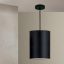 SHADE modern függőlámpa, fekete, nagy méret, Ø33 cm