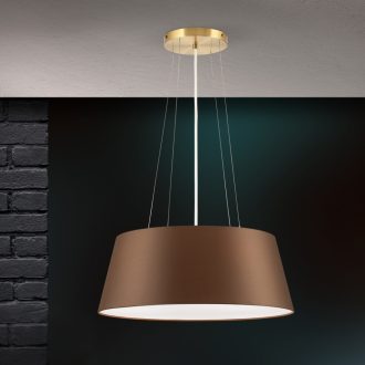 SHADE modern függőlámpa, matt sárgaréz, Ø50 cm