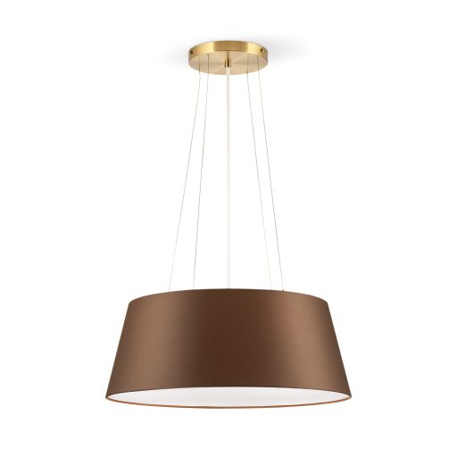 SHADE modern függőlámpa, matt sárgaréz, Ø50 cm