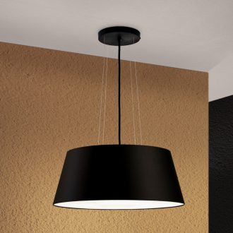 SHADE modern függőlámpa, fekete, Ø50 cm