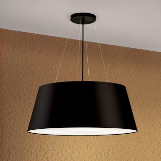 SHADE modern függőlámpa, fekete, Ø70 cm