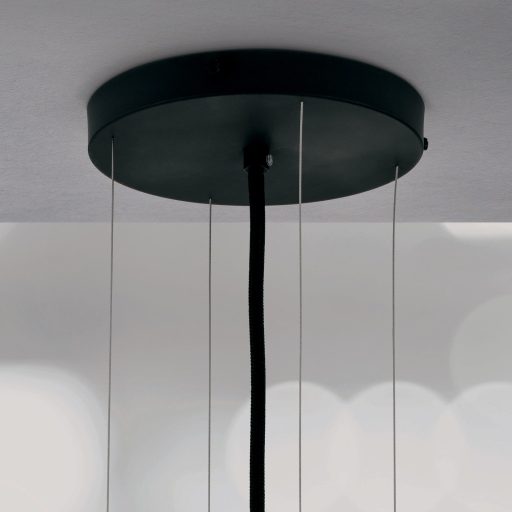 SHADE modern függőlámpa, fekete, Ø70 cm