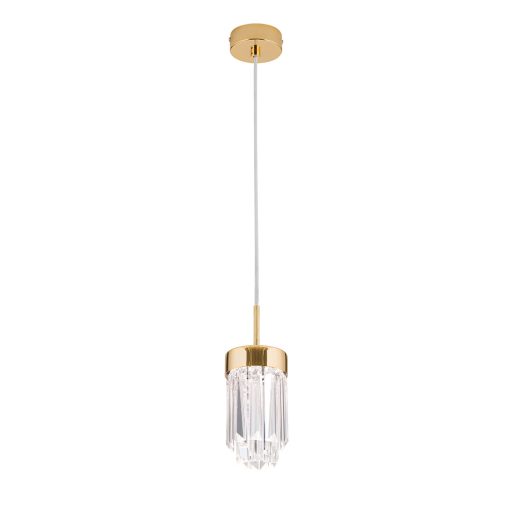 PRISM modern kristály LED függőlámpa , arany, 600lm