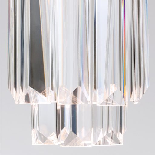 PRISM modern kristály LED függőlámpa , arany, 600lm