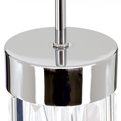 PRISM modern kristály LED függőlámpa , króm, 600lm