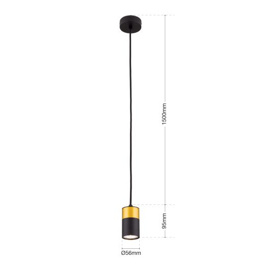 MARTINI modern függőlámpa 1xGU10, 9.5 cm