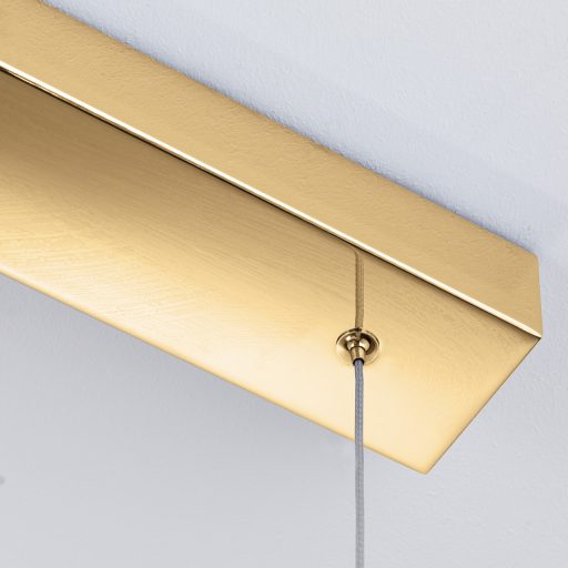 MOON modern kristály LED függőlámpa , arany, 1500lm