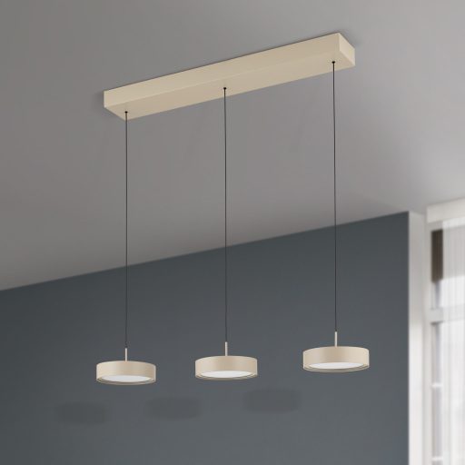 TEIDE modern LED függőlámpa , barna, 6000lm