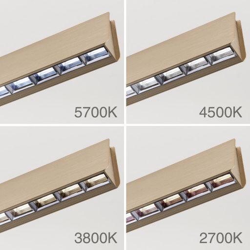 TARA modern CCT LED függőlámpa , matt arany, 1200lm