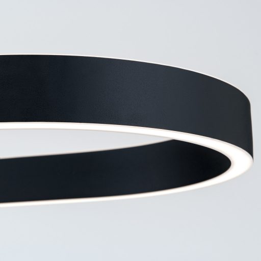 CARRARA modern LED függőlámpa, fekete, 120 cm, 2700–4000 K