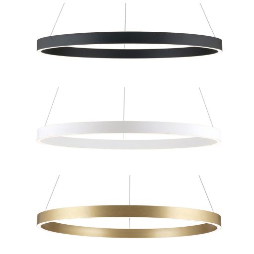 KOLK modern LED függőlámpa, fehér, 115 cm, 2700–4000 K, 180 W