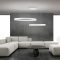KOLK modern LED függőlámpa, fehér, 115 cm, 2700–4000 K, 140 W