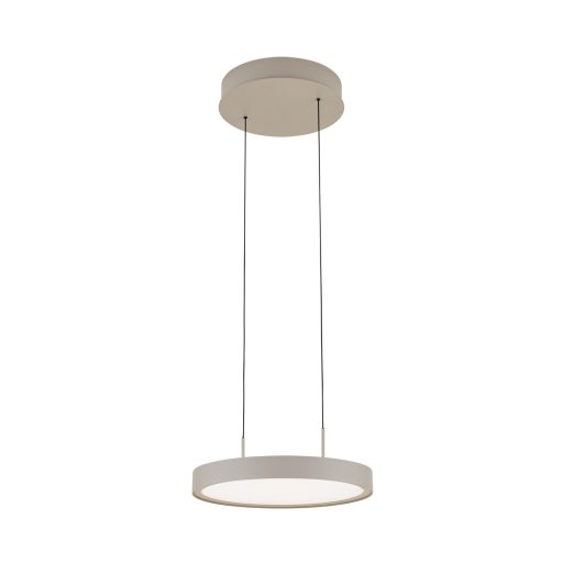 TEIDE modern LED függőlámpa, khaki, Ø33,5 cm, 2700 K