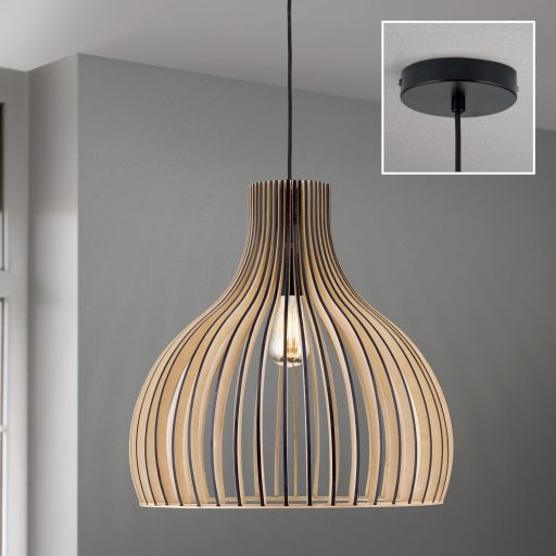 ERIK modern függőlámpa 1xE27, barna 45 cm 
