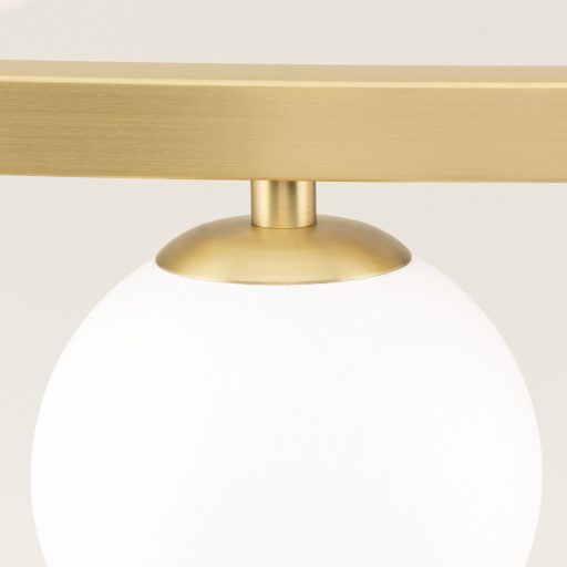 TUMBLER modern függőlámpa, matt sárgaréz, lefelé világító, Ø120 cm