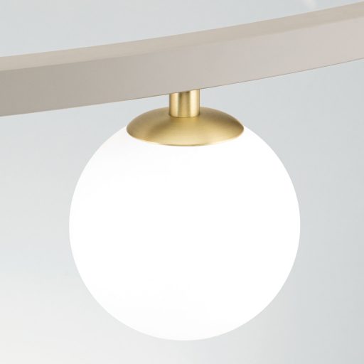 TUMBLER modern függőlámpa, khaki, lefelé világító, Ø120 cm