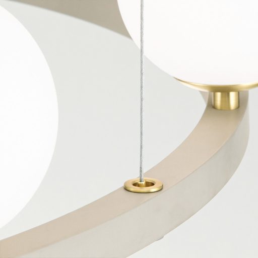 TUMBLER modern függőlámpa, khaki, felfelé világító, Ø120 cm