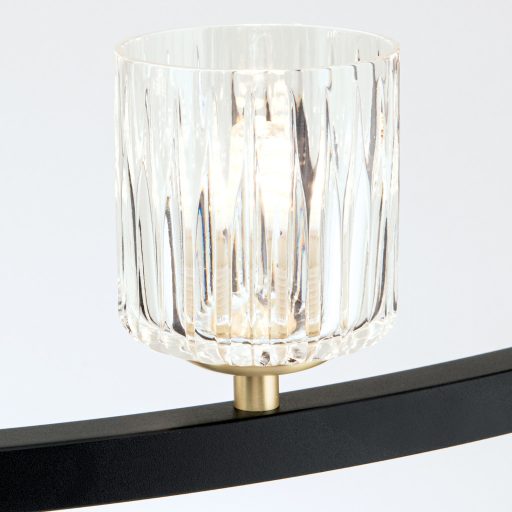 TUMBLER modern függőlámpa, fekete, Ø115 cm
