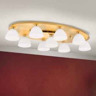 OPALDESIGN modern mennyezeti lámpa, matt arany, 70 cm