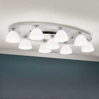 OPALDESIGN modern mennyezeti lámpa, szatén nikkel, 70 cm
