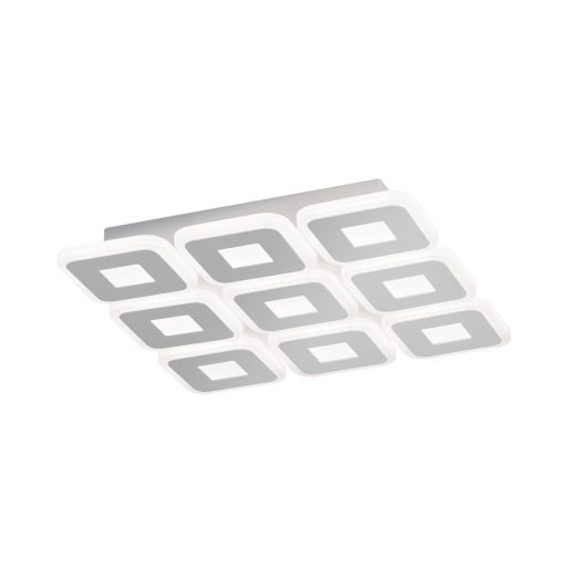 DOMINO modern LED mennyezeti lámpa , fehér, 2750lm
