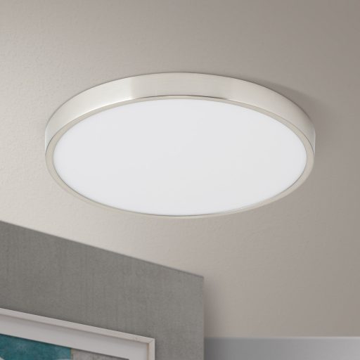 BULLY modern LED mennyezeti lámpa , matt króm, 2300lm