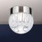 BALL modern LED mennyezeti lámpa, fényes nikkel, Ø10 cm, 3000 K