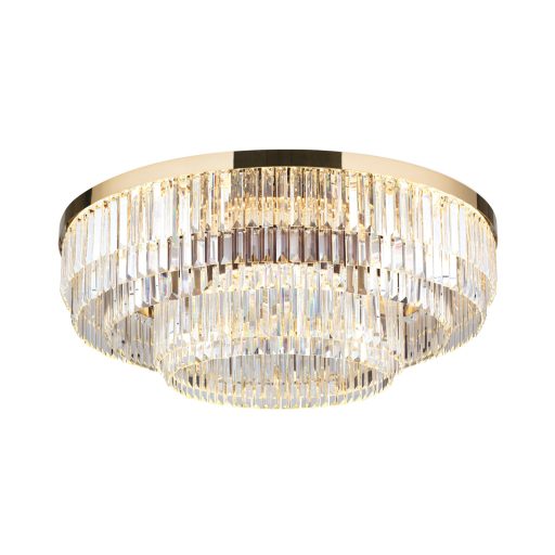 PRISM modern kristály LED mennyezeti lámpa , arany, 11600lm