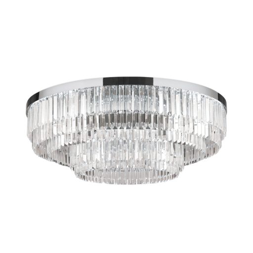 PRISM modern kristály LED mennyezeti lámpa , króm, 11600lm