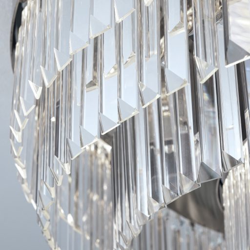 PRISM modern kristály LED mennyezeti lámpa , króm, 11600lm