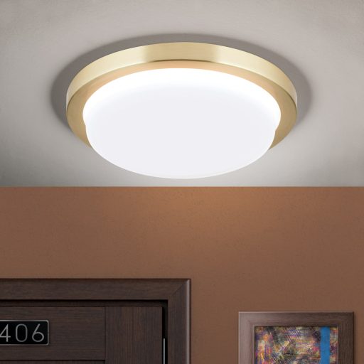 LEROX modern LED mennyezeti lámpa , matt réz, 1300lm