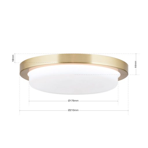 LEROX modern LED mennyezeti lámpa , matt réz, 1300lm