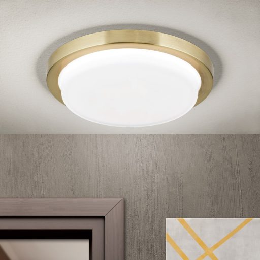 LEROX modern LED mennyezeti lámpa , patina, 1300lm