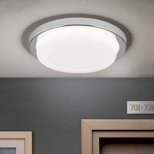 LEROX modern LED mennyezeti lámpa , króm, 1300lm