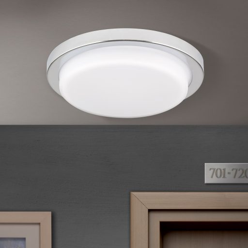 LEROX modern LED mennyezeti lámpa , króm, 1300lm