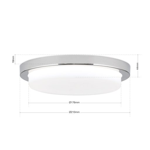 LEROX modern LED mennyezeti lámpa , króm, 1300lm