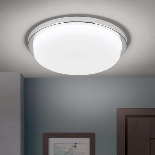 LEROX modern LED mennyezeti lámpa , króm, 2100lm