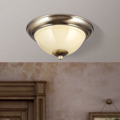 OLD LAMP klasszikus mennyezeti lámpa 2xE27, patina